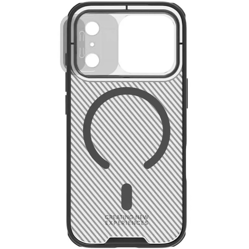 Купити Карбонова накладка Nillkin CamShield Pro Magnetic на Apple iPhone 17 Pro Max (6.9") (Transparent black) на vchehle.ua