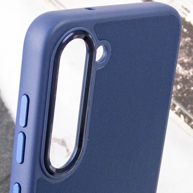 Купить Кожаный чехол Bonbon Leather Metal Style для Samsung Galaxy S23 (Синий / Navy Blue) на vchehle.ua