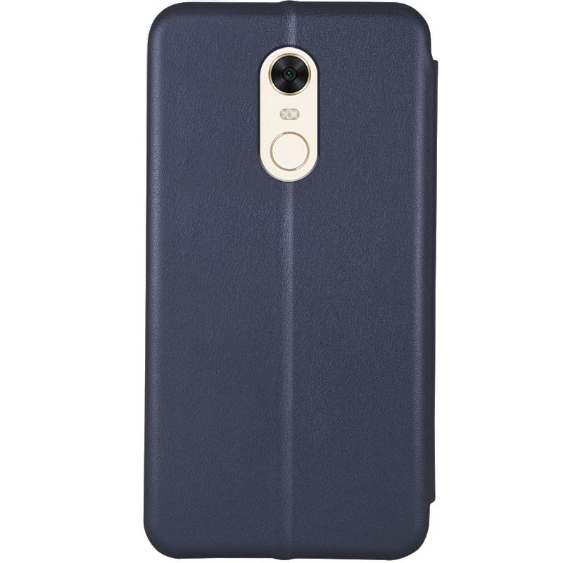 Фото Кожаный чехол-книжка Classy для Xiaomi Redmi 5 Plus / Redmi Note 5 (SC) (Темно-синий) на vchehle.ua