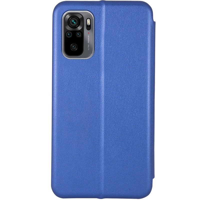 Фото Шкіряний чохол-книжка Classy на Xiaomi Redmi Note 10 / Note 10s / Poco M5s (Синій) на vchehle.ua