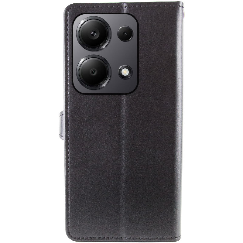 Фото Кожаный чехол-книжка GETMAN Gallant (PU) для Xiaomi Redmi Note 13 4G (Черный) на vchehle.ua