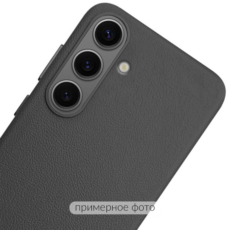 Фото Шкіряний чохол Leather Case (AAA) на Samsung Galaxy S25 Edge (Black) на vchehle.ua