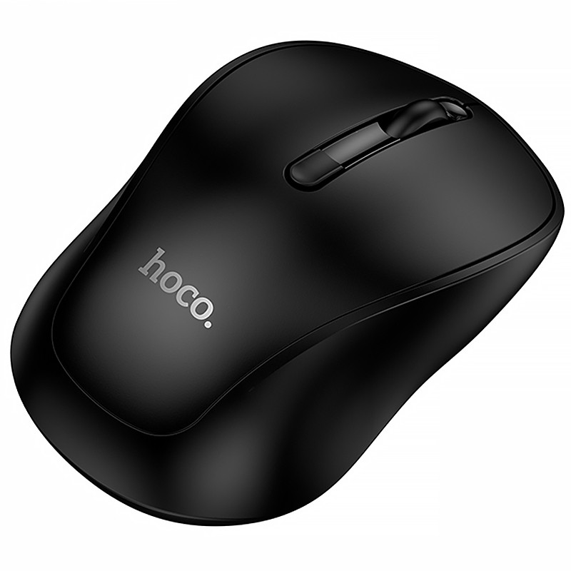 Фото Мышь беспроводная Hoco GM41 Exciting Bluetooth + 2.4G (Black) в маназині vchehle.ua