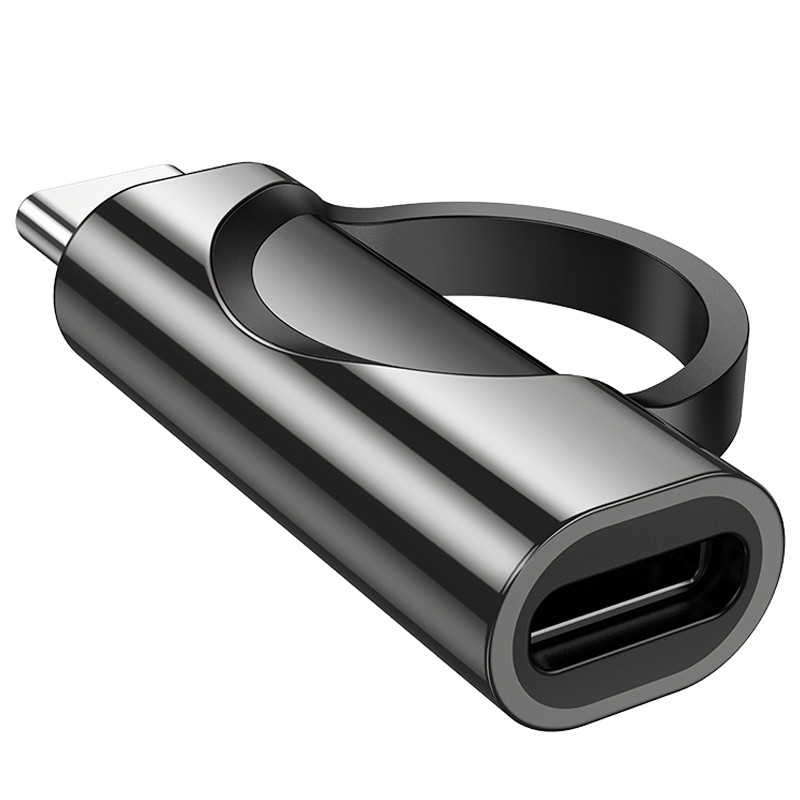 Переходник Hoco UA32 Type-C male to Type-C female display adapter (Black) в магазине vchehle.ua