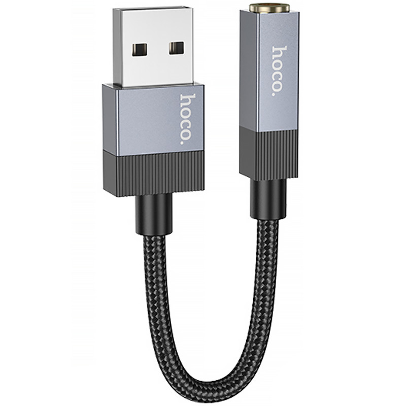 Переходник Hoco UPA32D Clever USB to 3.5mm (Black)