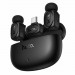 Фото Петличный беспроводной микрофон Hoco L19 Graceful dual-mic 2in1 (Lightning/Type-C) (Black) в магазине vchehle.ua