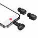Купить Петличный беспроводной микрофон Hoco L19 Graceful dual-mic 2in1 (Lightning/Type-C) (Black) на vchehle.ua