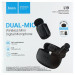 Заказать Петличный беспроводной микрофон Hoco L19 Graceful dual-mic 2in1 (Lightning/Type-C) (Black) на vchehle.ua
