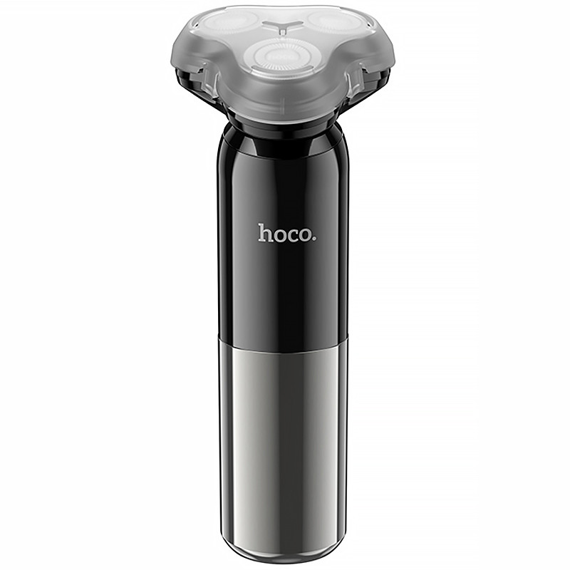 Фото Портативна електробритва Hoco HP35 Induction three-blade (Black) в маназині vchehle.ua