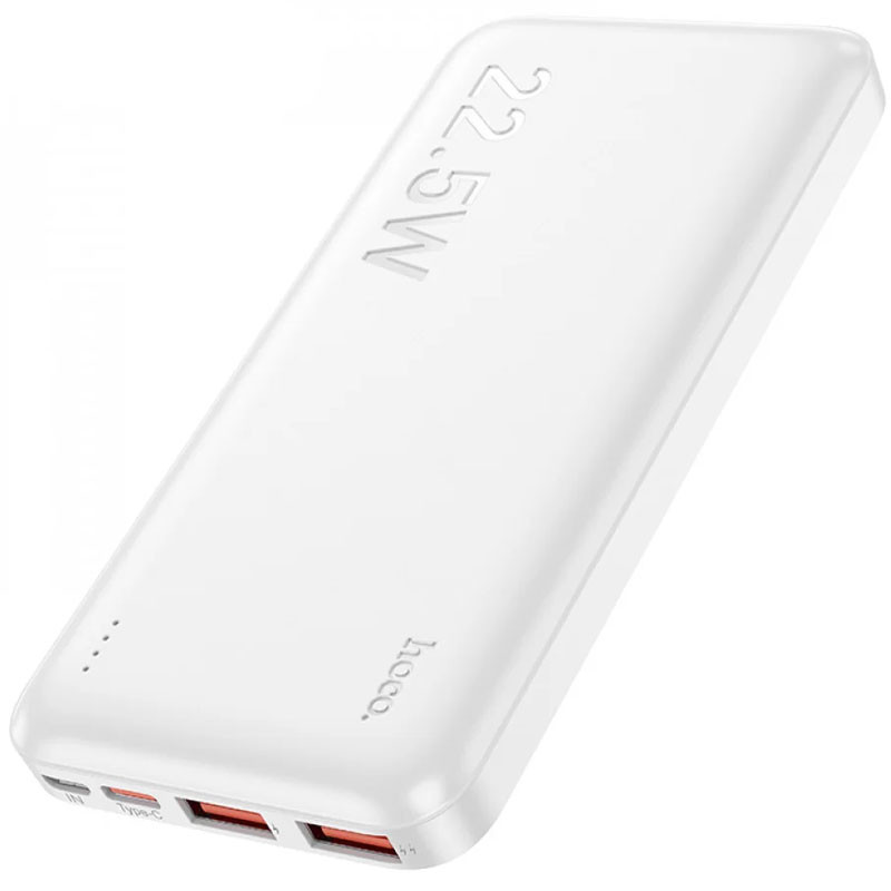 Фото Power Bank Hoco 10000 mAh J101 Astute PD20W+22.5W (White) на vchehle.ua