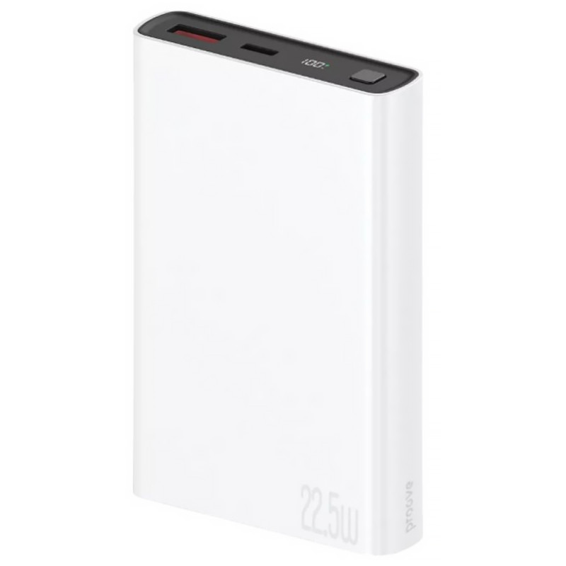 Power Bank Proove 10000 mAh Hyper Flux Plus 22.5W (White)
