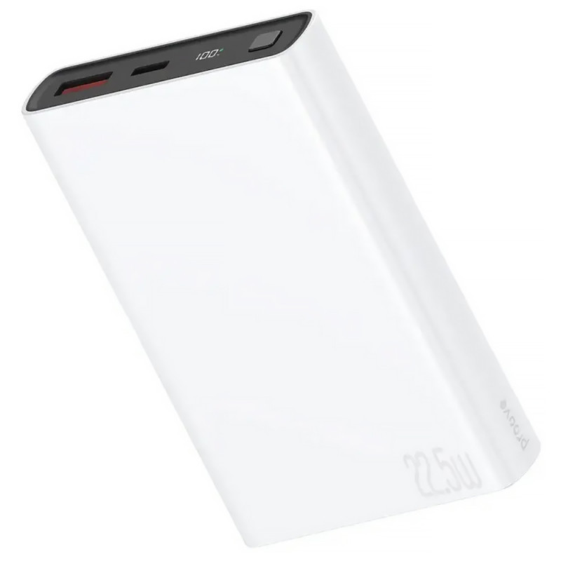Фото Power Bank Proove 10000 mAh Hyper Flux Plus 22.5W (White) на vchehle.ua