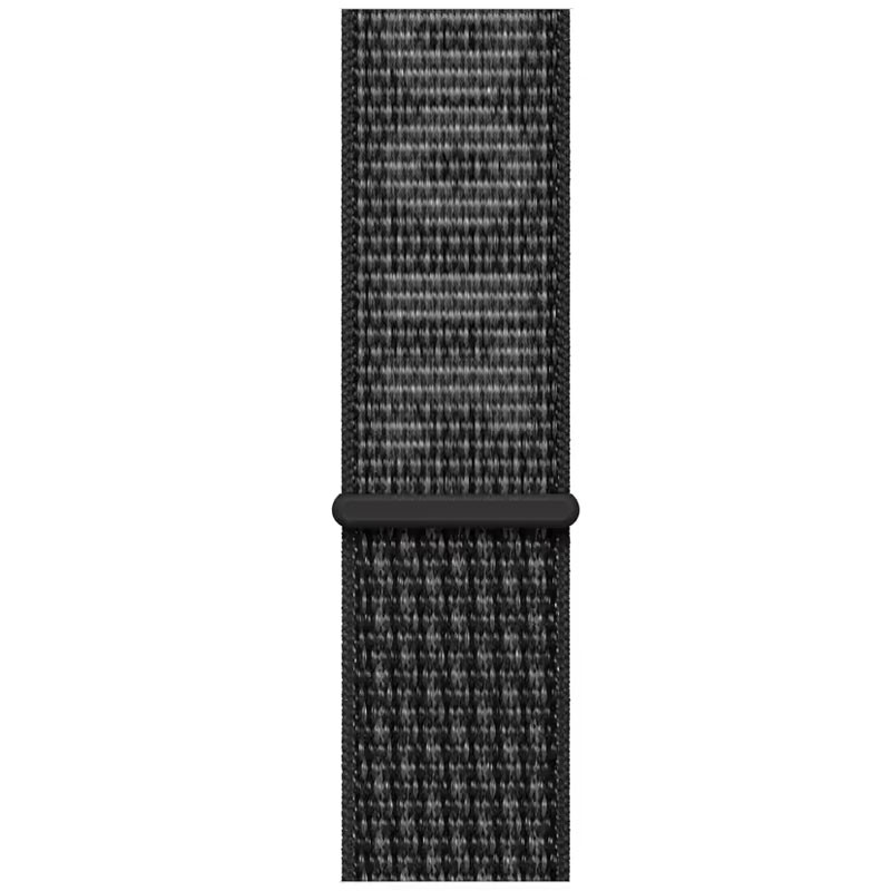 Фото Ремінець Nylon для Apple Watch 42(ser.1-3)/44/45/46/49mm (Black / Summit White) в маназині vchehle.ua