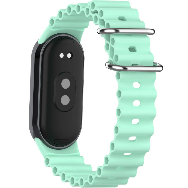 Фото Ремінець Ocean Band для Xiaomi Mi Band 9/8/10 (Бірюзовий / Blue Sea) в маназині vchehle.ua