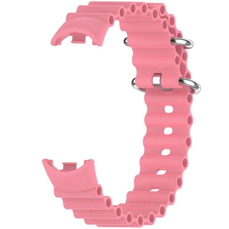 Фото Ремінець Ocean Band для Xiaomi Mi Band 9/8/10 (Рожевий / Pink) на vchehle.ua