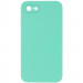 Silicone Case Square Full Camera Protective (AA) NOLOGO на Apple iPhone 7 / 8 / SE (2020) (4.7") (Бірюзовий / Turquoise)