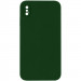 Чехол Silk Square Full Camera Protective (AA) NO LOGO для Apple iPhone X / XS (5.8") (Зеленый / Army green)