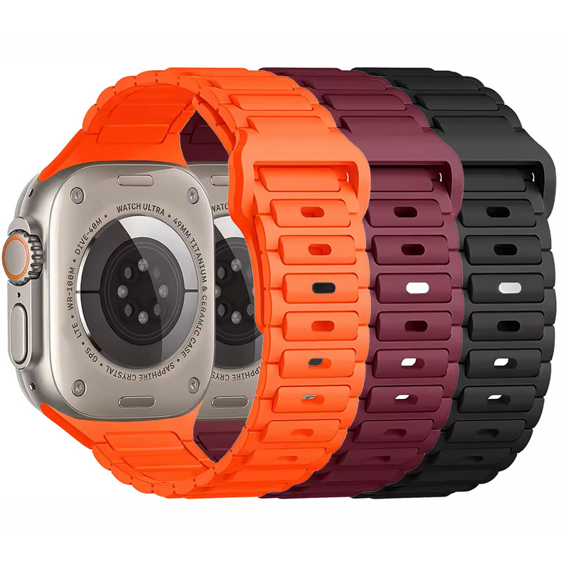 Силиконовый ремешок Defense для Apple Watch 38/40/41/42mm(ser.10) (140-190mm)