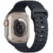Силиконовый ремешок Defense для Apple Watch 38/40/41/42mm(ser.10) (140-190mm) (Midnight Blue)