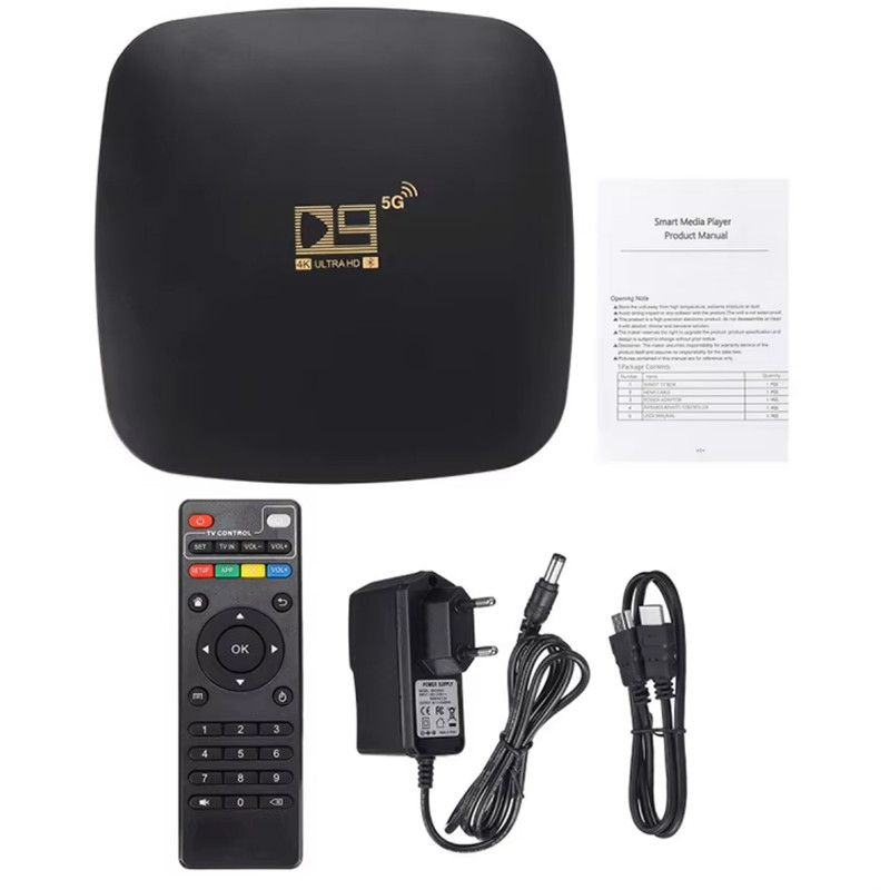 Фото Smart Android TV Box D9 5G 4k 2+16GB (Black) в магазине vchehle.ua