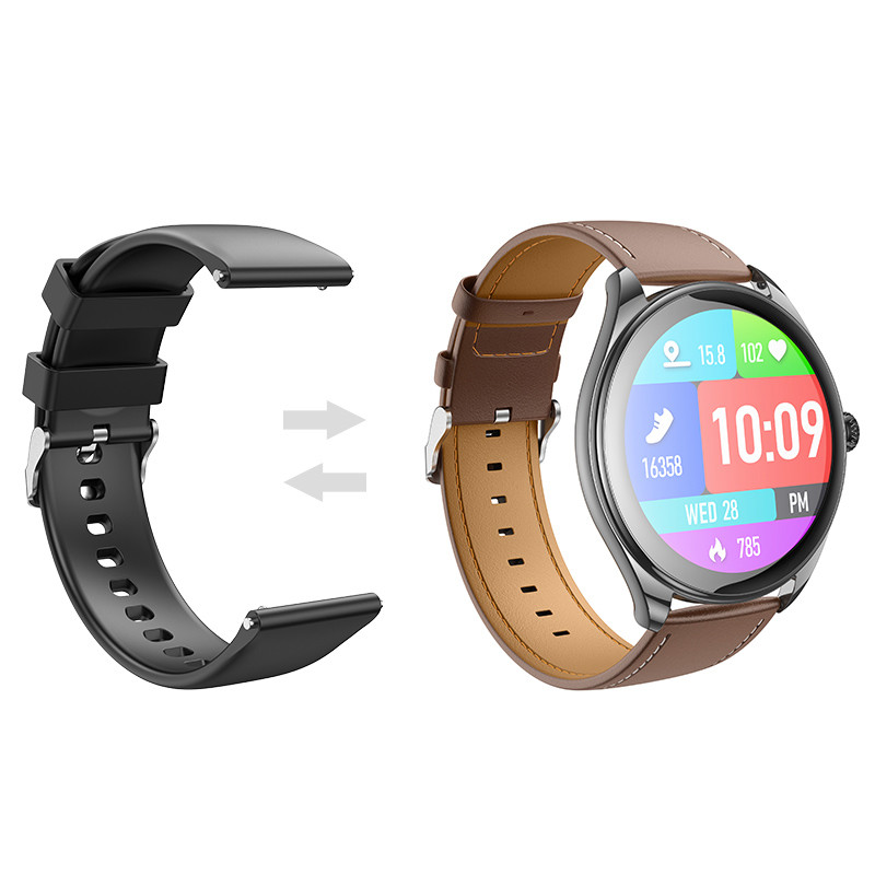Купити Смарт-годинник Hoco Y22 Amoled Smart sports watch (call version) (Black) на vchehle.ua