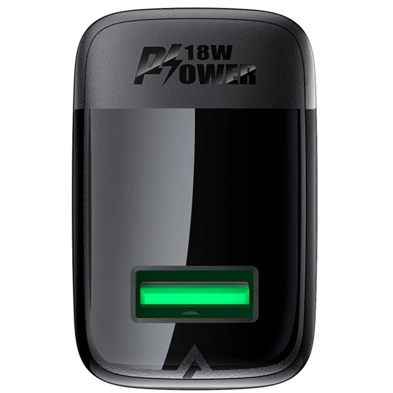 Фото СЗУ Acefast A90 QC3.0 18W (1USB-A) (Black) в магазине vchehle.ua