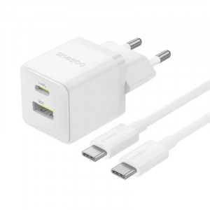 СЗУ Baseus Palm Fast Charger 30W (1USB-A/1C) + кабель Type-C to Type-C (P1011160A)