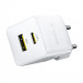 Фото СЗУ Baseus Palm Fast Charger 30W (1USB-A/1C) + кабель Type-C to Type-C (P1011160A) (Moon White) в магазине vchehle.ua