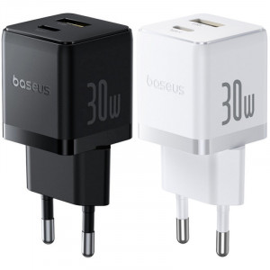 МЗП Baseus Palm Fast Charger 30W (1USB-A/1C) (P1011160A)