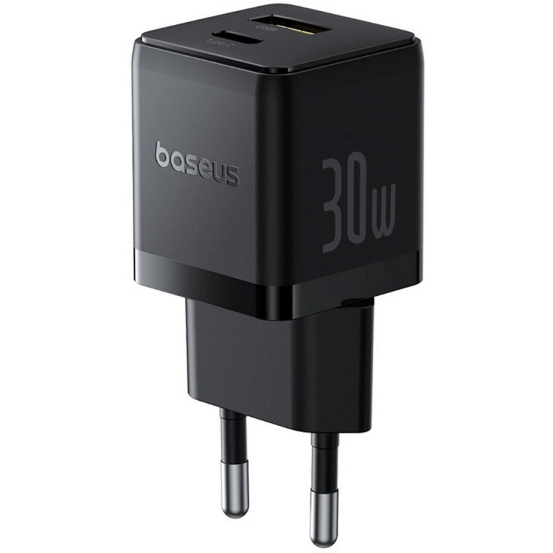 МЗП Baseus Palm Fast Charger 30W (1USB-A/1C) (P1011160A) (Cluster Black)