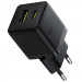Фото МЗП Baseus Palm Fast Charger 30W (1USB-A/1C) (P1011160A) (Cluster Black) в маназині vchehle.ua