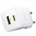 Фото МЗП Baseus Palm Fast Charger 30W (1USB-A/1C) (P1011160A) (Moon White) в маназині vchehle.ua