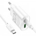 СЗУ Hoco C109A Fighter PD20W+QC3.0 (1USB-A/1C) + кабель Type-C to Type-C (White) в магазине vchehle.ua