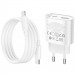 Заказать СЗУ Hoco C109A Fighter PD20W+QC3.0 (1USB-A/1C) + кабель Type-C to Type-C (White) на vchehle.ua