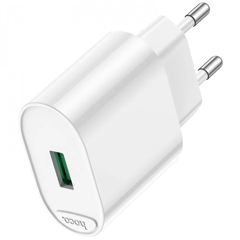 Фото МЗП Hoco C109A Fighter QC3.0 (1USB-A) (White) в маназині vchehle.ua