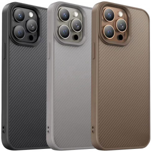 TPU чехол Carbon Protective with Magnetic safe для Apple iPhone 14 Pro Max (6.7")