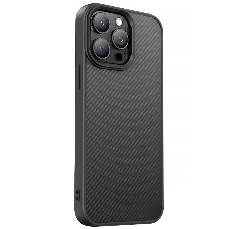 TPU чохол Carbon Protective with Magnetic safe на Apple iPhone 14 Pro Max (6.7") (Black)