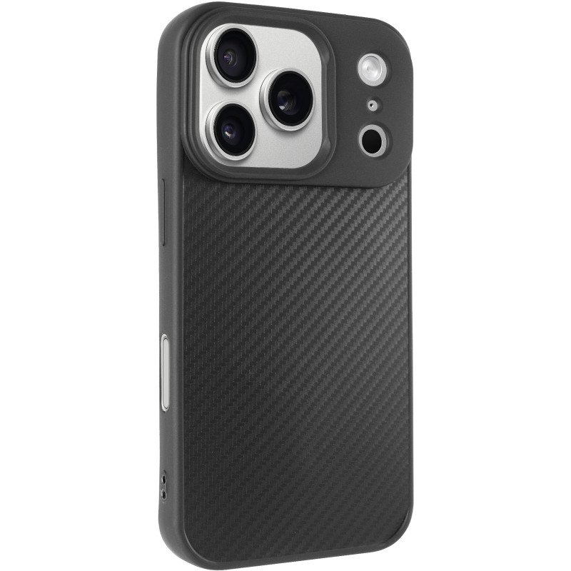 TPU чохол Carbon Protective with Magnetic safe на Apple iPhone 17 Pro Max (6.9") (Black)