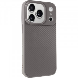 TPU чехол Carbon Protective with Magnetic safe для Apple iPhone 17 Pro (6.3")