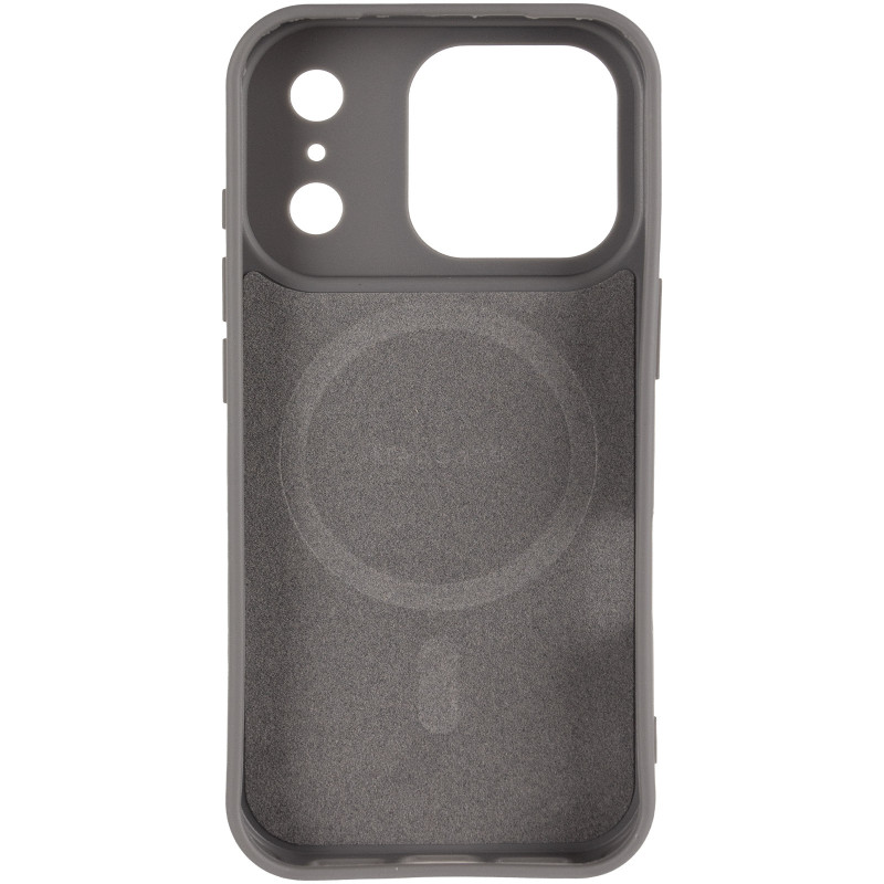 Фото TPU чехол Carbon Protective with Magnetic safe для Apple iPhone 17 Pro (6.3") (Grey) в магазине vchehle.ua