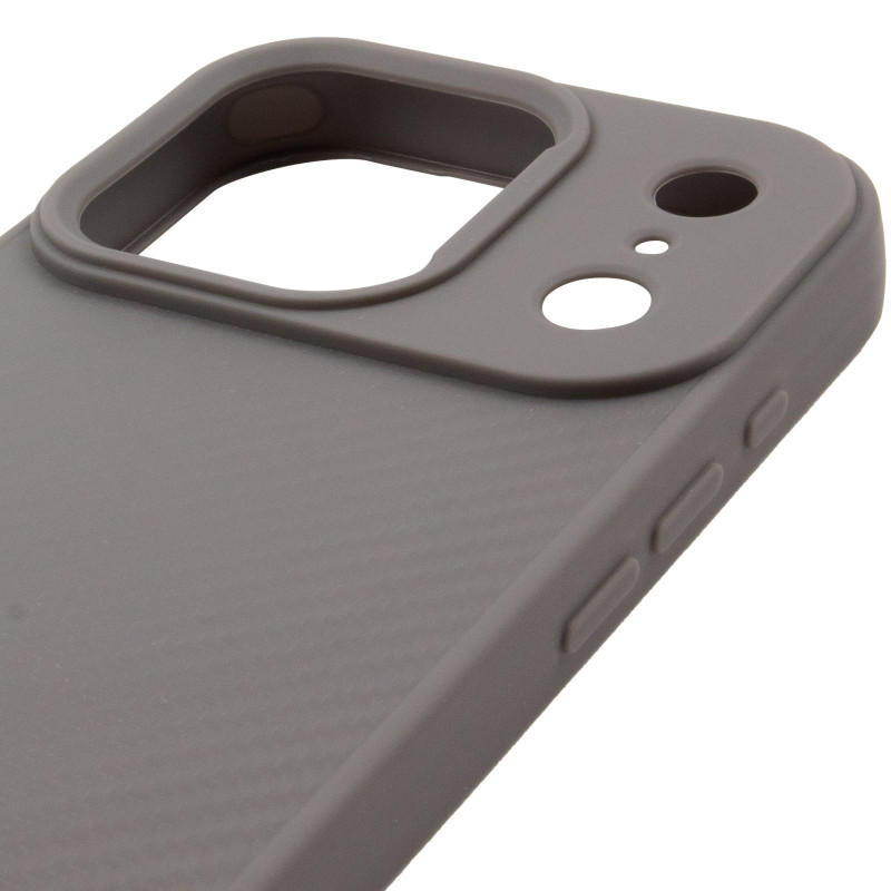 TPU чехол Carbon Protective with Magnetic safe для Apple iPhone 17 Pro (6.3") (Grey) в магазине vchehle.ua
