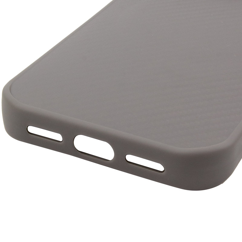 Купить TPU чехол Carbon Protective with Magnetic safe для Apple iPhone 17 Pro (6.3") (Grey) на vchehle.ua