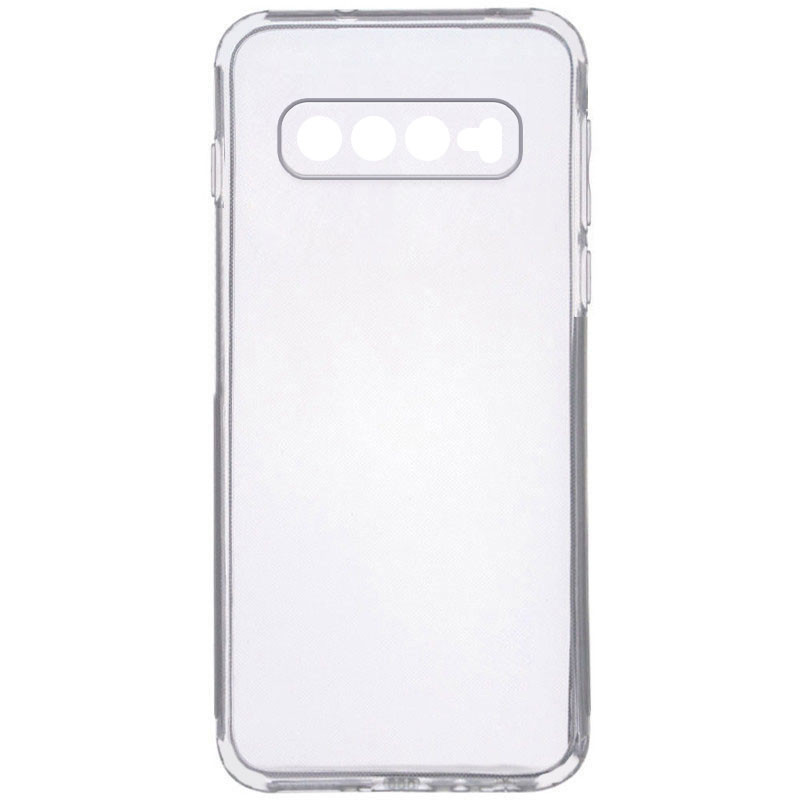 TPU чехол Epic Transparent 1,5mm Full Camera для Samsung Galaxy S10 (Бесцветный (прозрачный))