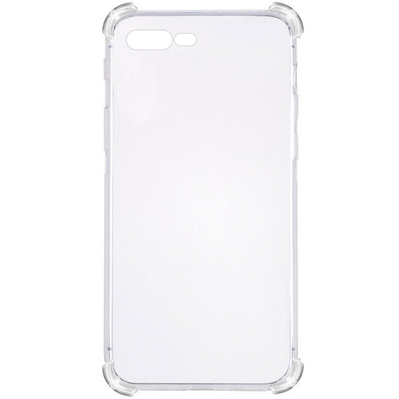 TPU чохол GETMAN Ease logo посилені кути на Apple iPhone 7 plus / 8 plus (5.5") (Прозорий / Transparent)