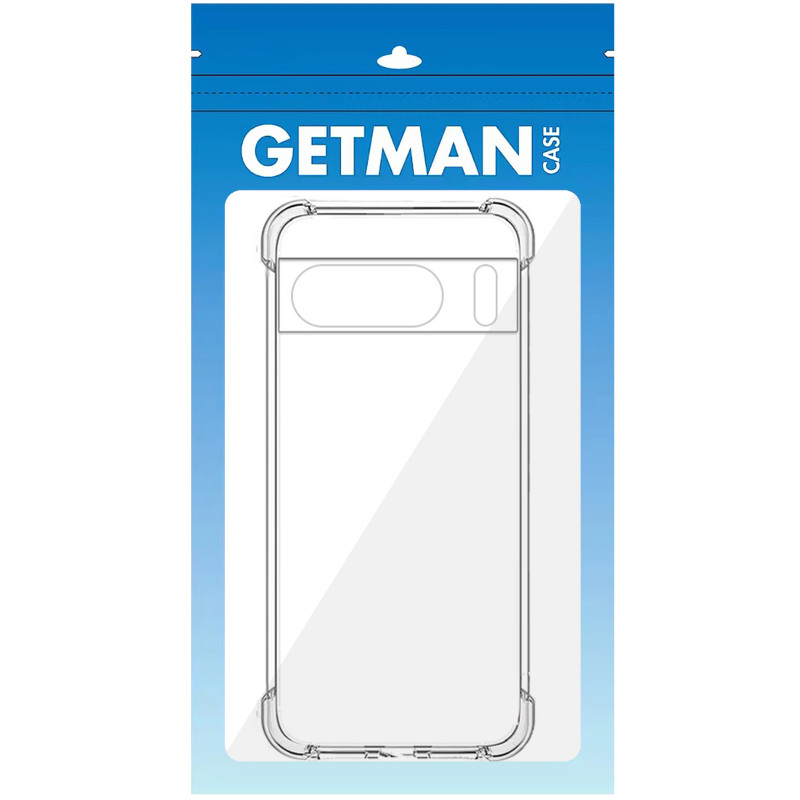 Фото TPU чехол GETMAN Ease logo усиленные углы Full Camera для Google Pixel 8 Pro (Бесцветный (прозрачный)) в магазине vchehle.ua