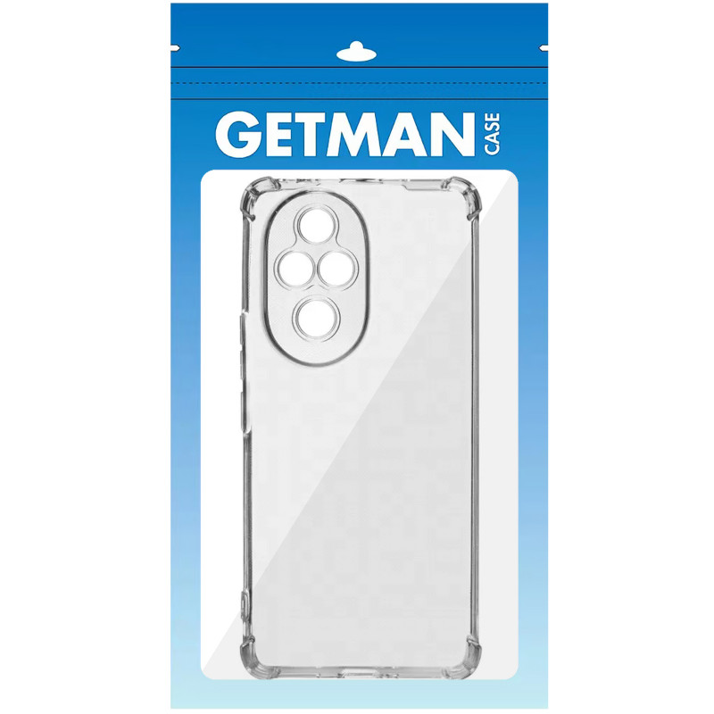 Фото TPU чохол GETMAN Ease logo посилені кути Full Camera на Honor 200 (Бесцветный (прозрачный)) в маназині vchehle.ua