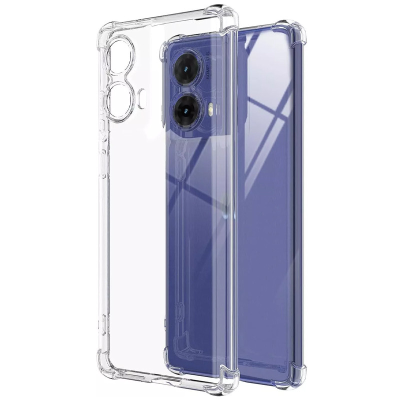 TPU чехол GETMAN Ease logo усиленные углы Full Camera для Motorola Moto G85 / Edge 50 Fusion (Бесцветный (прозрачный))