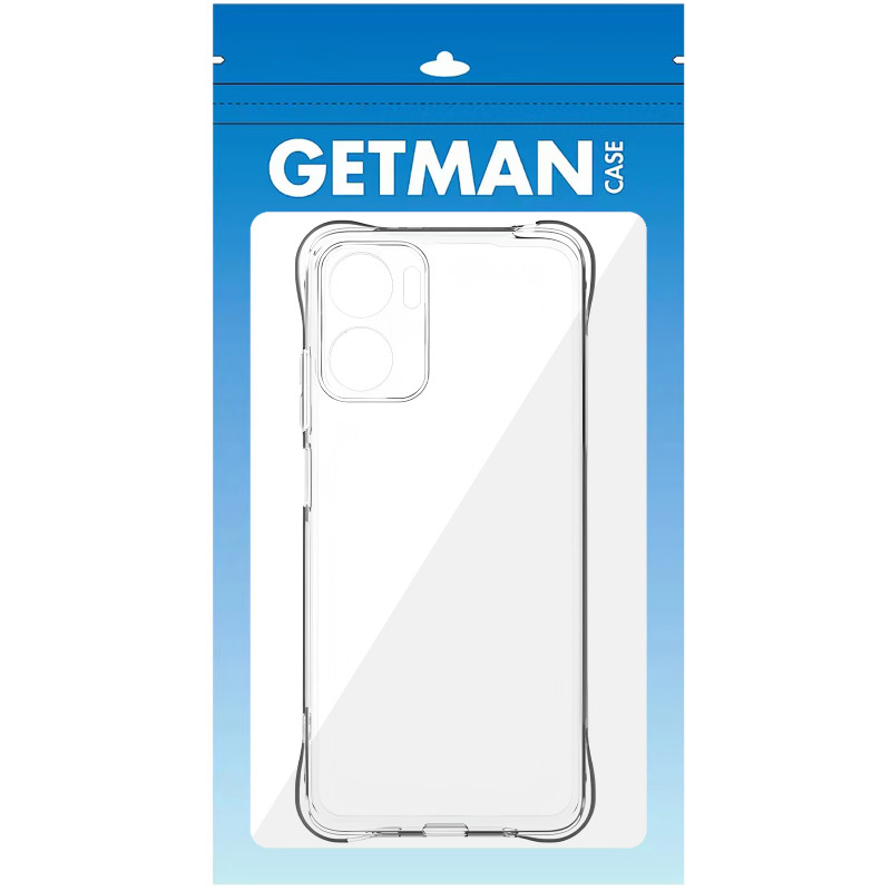 Фото TPU чохол GETMAN Ease logo посилені кути Full Camera на Motorola Moto G05 / E15 (Безбарвний (прозорий)) на vchehle.ua