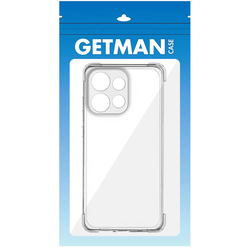 TPU чехол GETMAN Ease logo усиленные углы Full Camera для Motorola Moto G15 4G (Бесцветный (прозрачный)) в магазине vchehle.ua