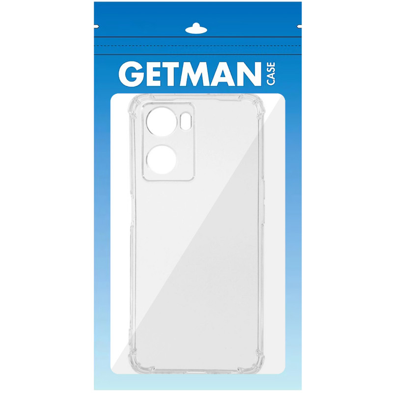 Купить TPU чехол GETMAN Ease logo усиленные углы Full Camera для Oppo A57s / A57 4G / A77s (Бесцветный (прозрачный)) на vchehle.ua
